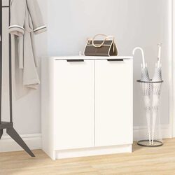 Reliable White Shoe Cabinet with Ample Storage Space