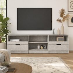 Affordable Modern Grey TV Cabinet with Storage