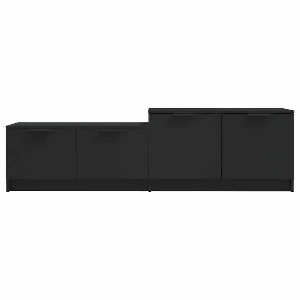 TV Cabinet Black Storage Unit for Living Room 158.5 x 36 x 45 cm