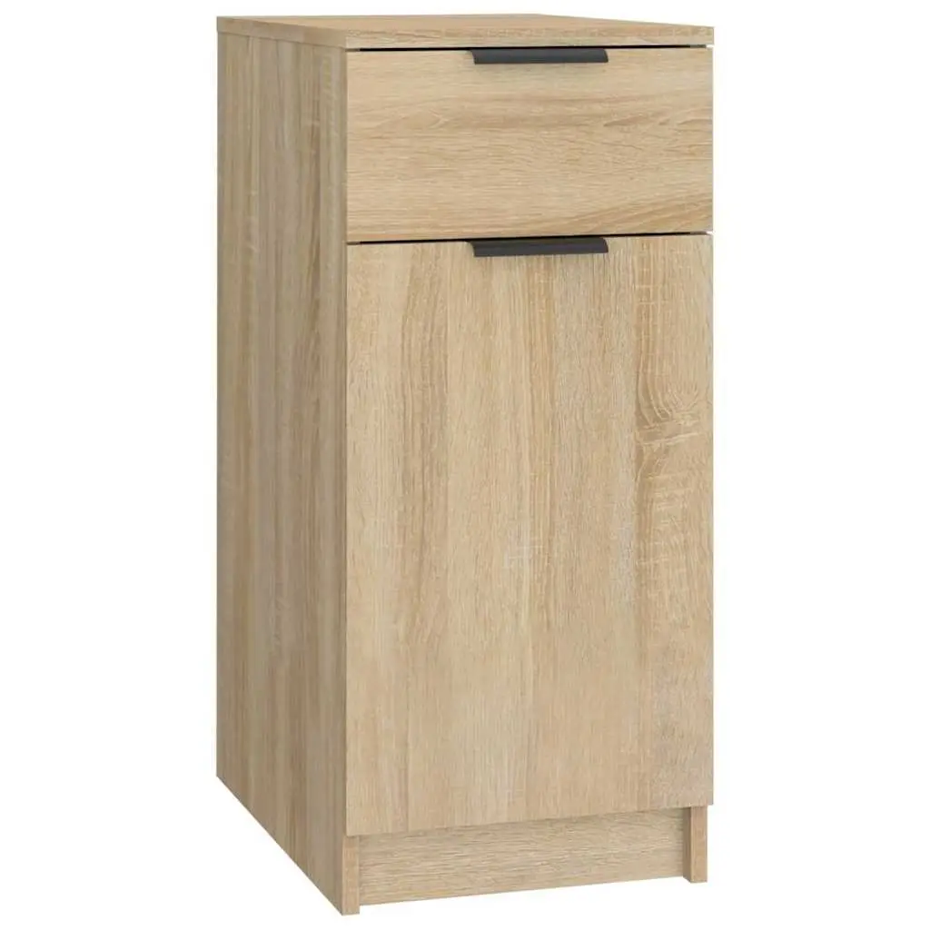 Desk Organizer Storage Cabinet Engineered Wood Brown 33.5x50x75cm
