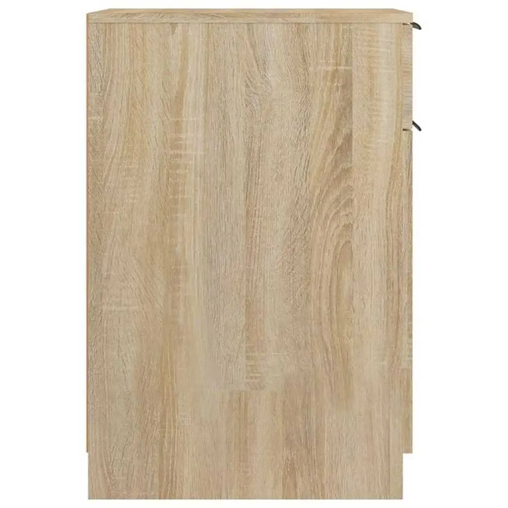 Desk Organizer Storage Cabinet Engineered Wood Brown 33.5x50x75cm