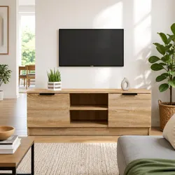 Brown TV Cabinet 102x35x36.5 cm, Durable and Stylish