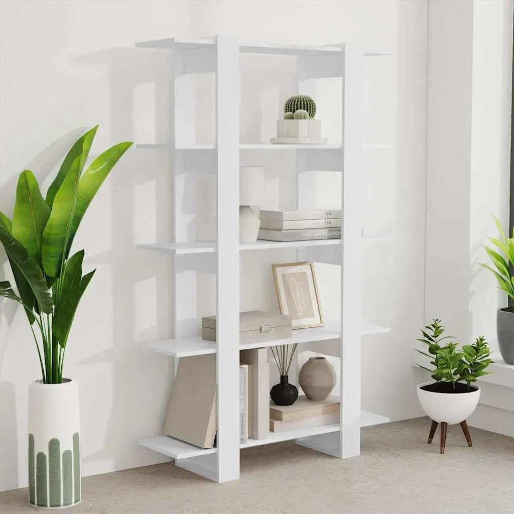 White Book Cabinet with Ample Storage Space