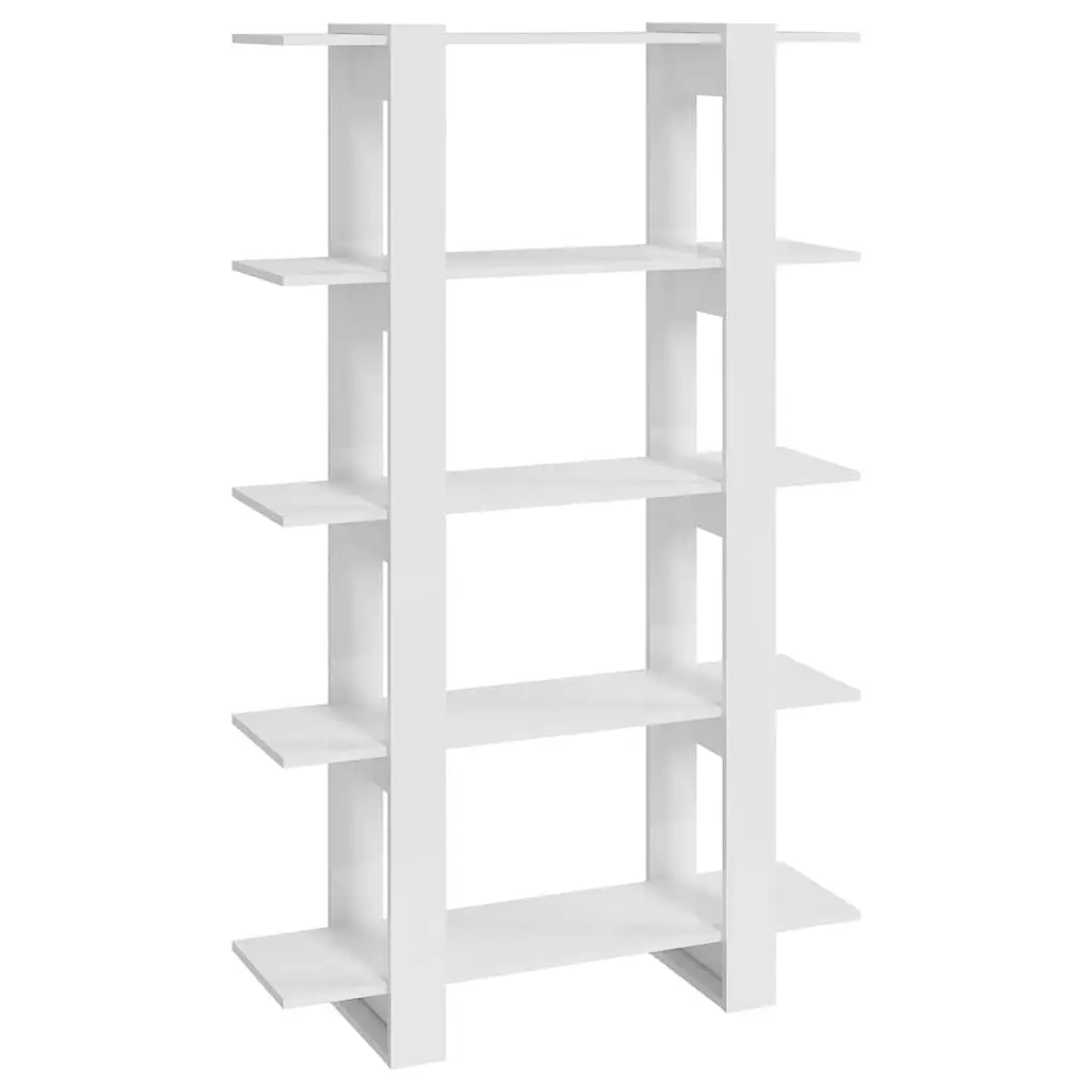 Book Cabinet Room Divider Storage 100x30x160cm High Gloss White