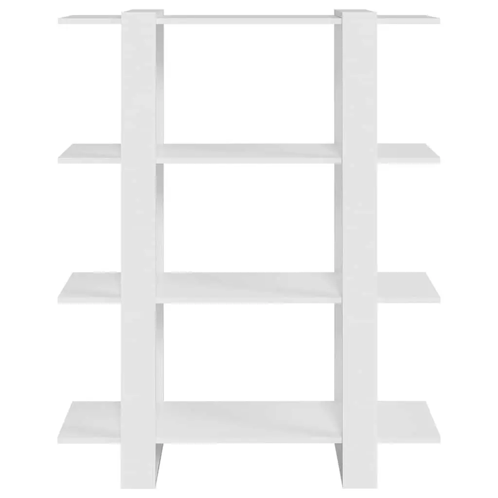 Book Cabinet Room Divider Storage Organiser 100W x 30D x 123.5H cm White