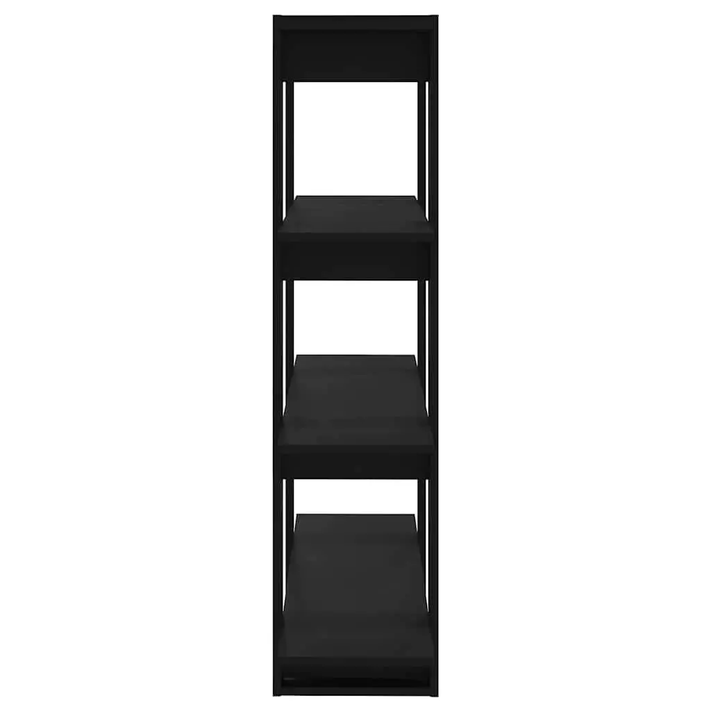 Book Cabinet Storage Organiser 100cm x 30cm x 123.5cm Black