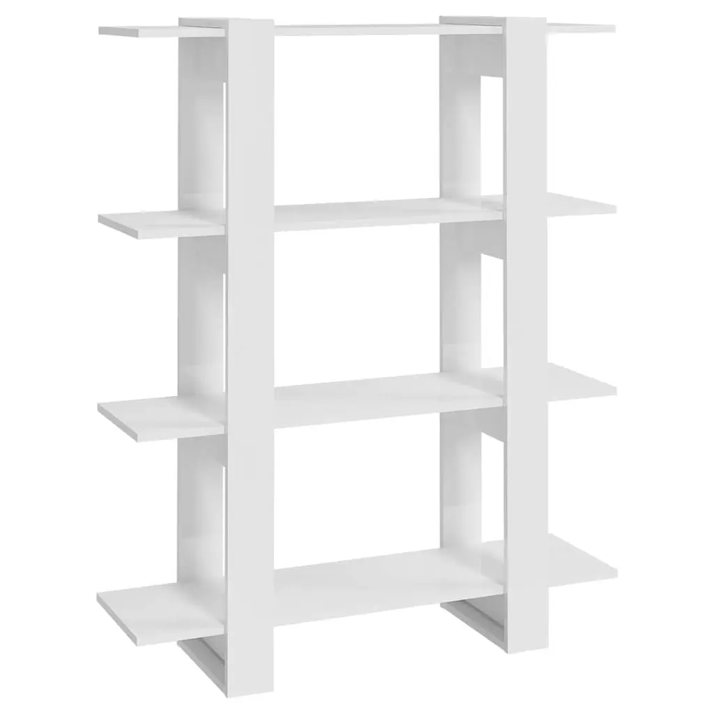 High Gloss White Cabinet with Ample Storage Space