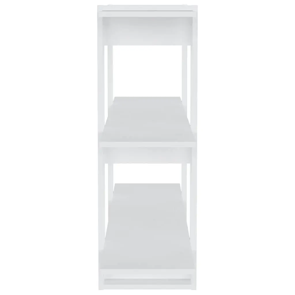 White Book Cabinet Room Divider Shelving Unit Storage Organiser Hallway Bookcase