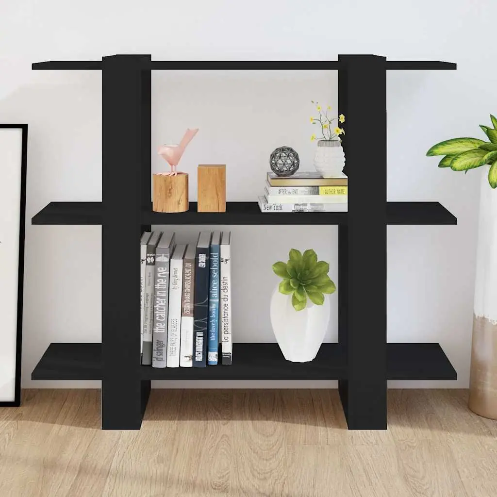 Book Cabinet Room Divider Shelving Unit Storage Organizer Black