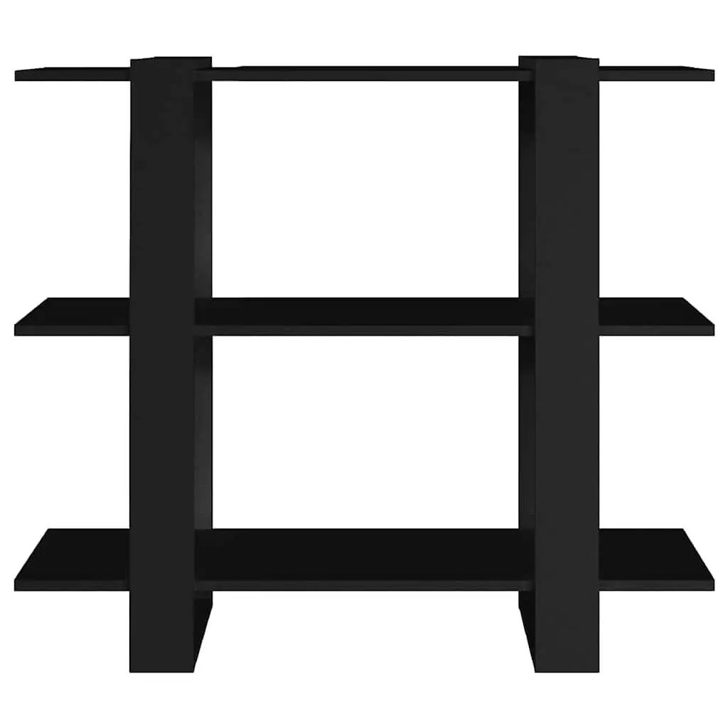 Book Cabinet Room Divider Shelving Unit Storage Organizer Black