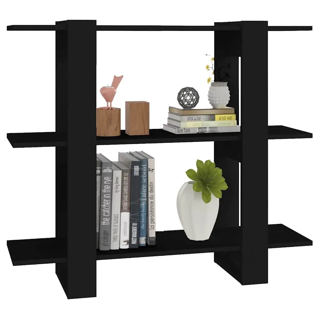 Book Cabinet Room Divider Shelving Unit Storage Organizer Black