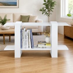Reliable White Book Cabinet with Ample Storage