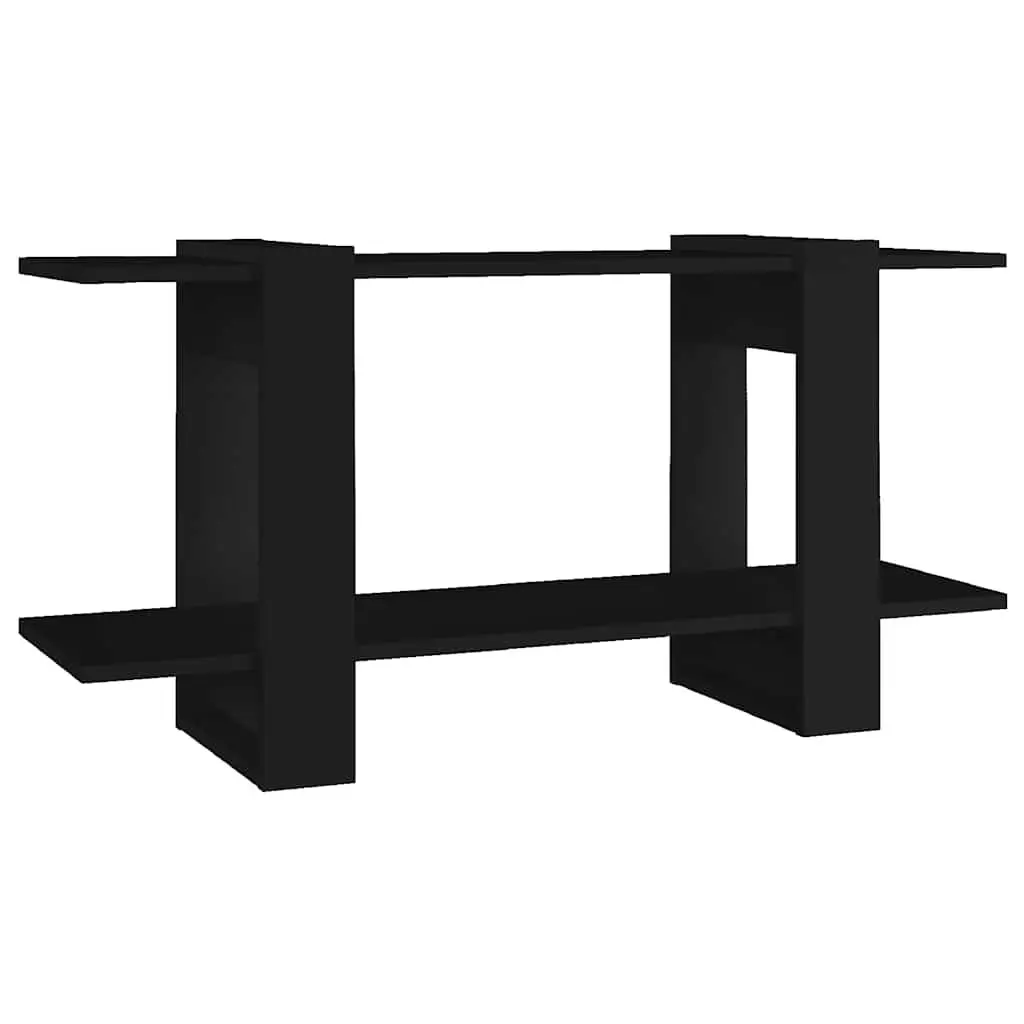 Book Cabinet Black Storage Shelving Unit Engineered Wood Display Bookcase Shelf