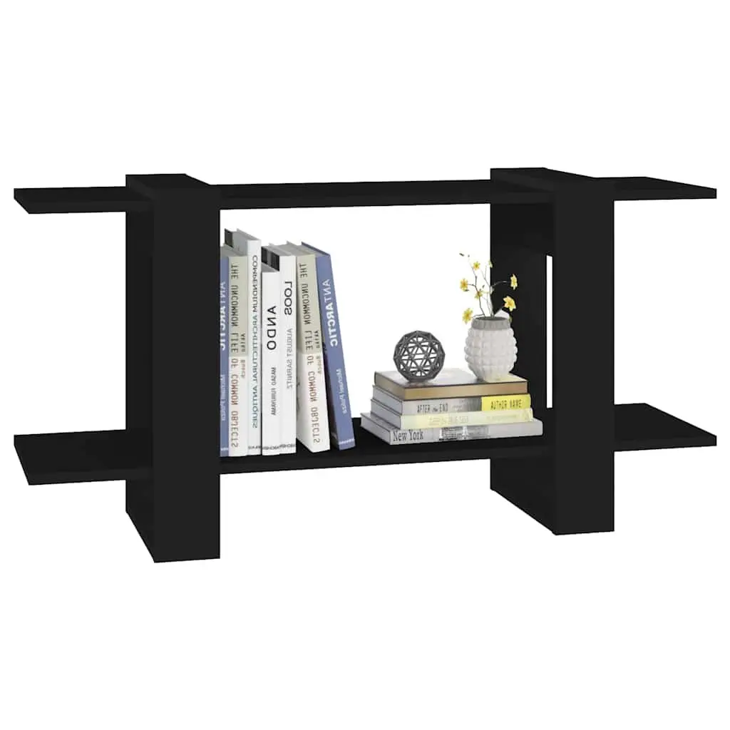 Book Cabinet Black Storage Shelving Unit Engineered Wood Display Bookcase Shelf