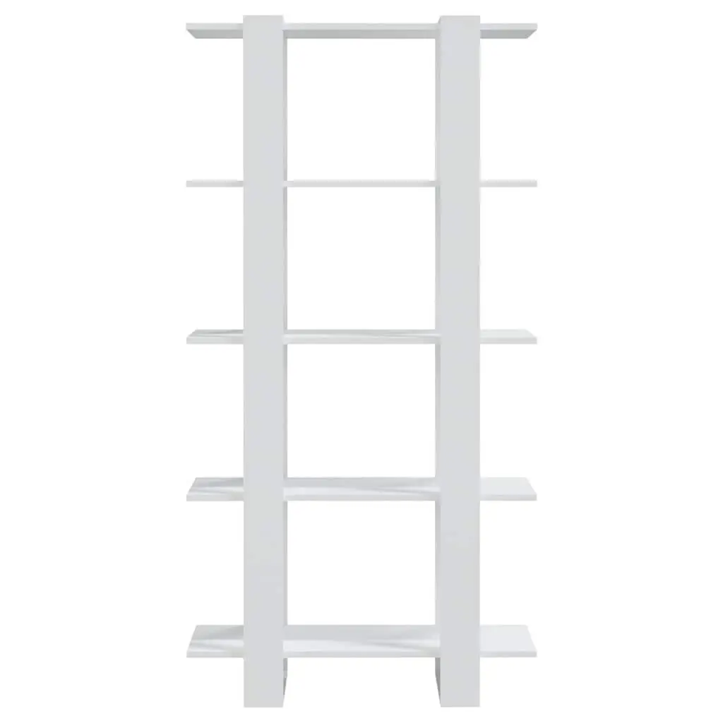 White Book Cabinet & Room Divider 80x30x160cm