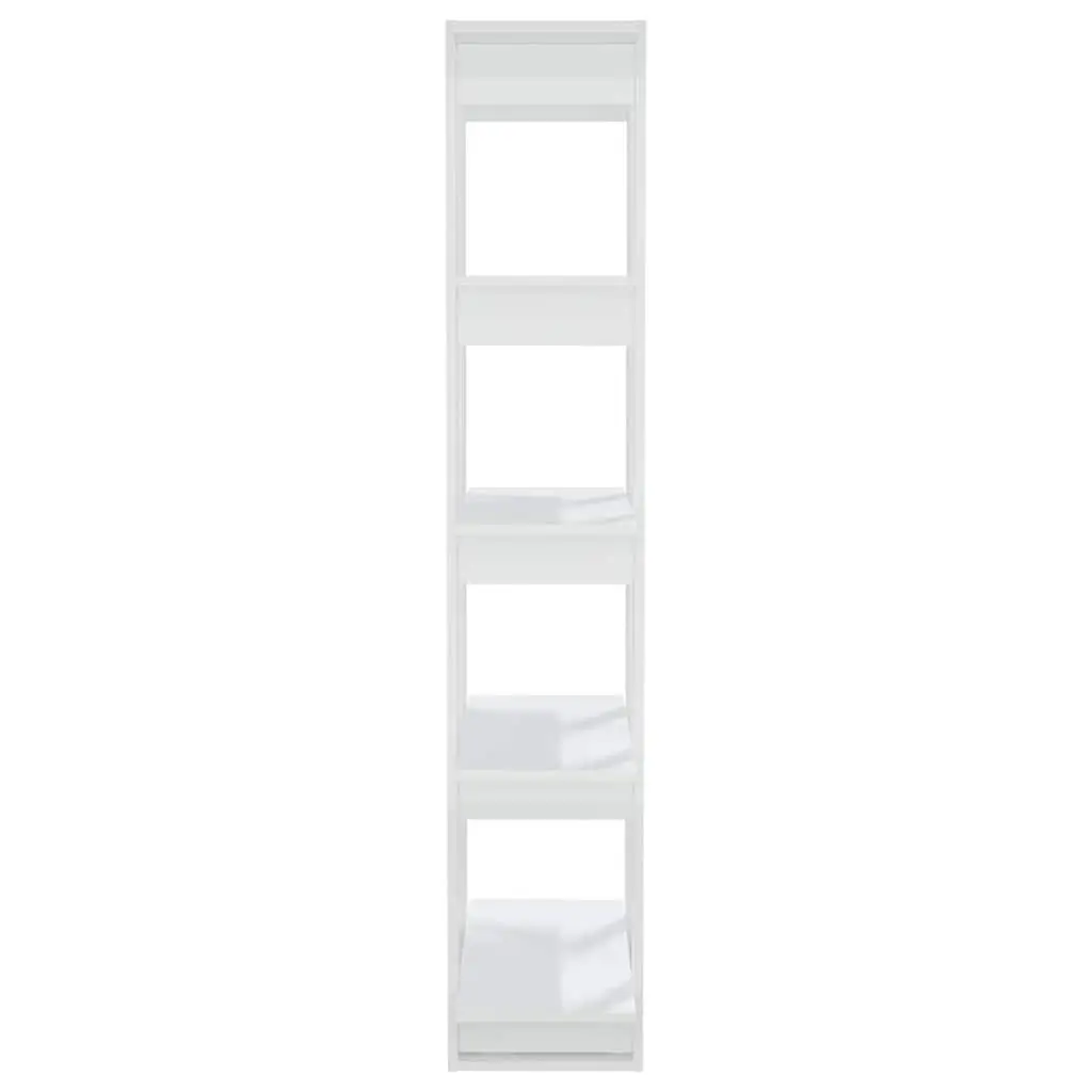 Book Cabinet Room Divider Bookshelf 80x30x160cm White High Gloss