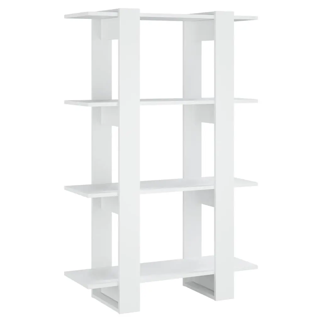 White Wooden Book Cabinet Room Divider Shelving Unit Storage Organiser