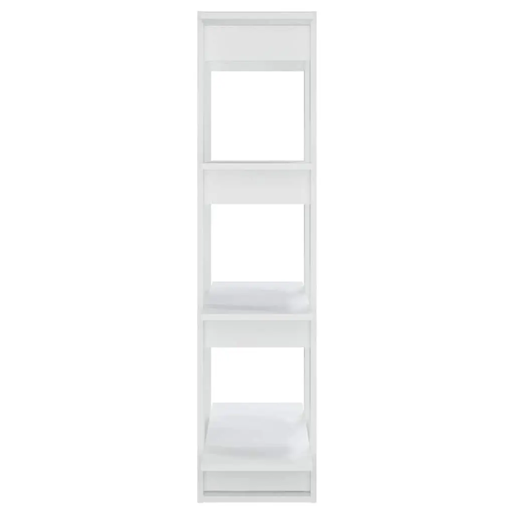 White Wooden Book Cabinet Room Divider Shelving Unit Storage Organiser