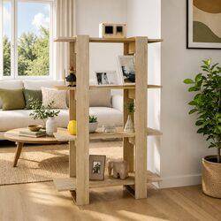 Reliable Wooden Book Cabinet with Practical Features