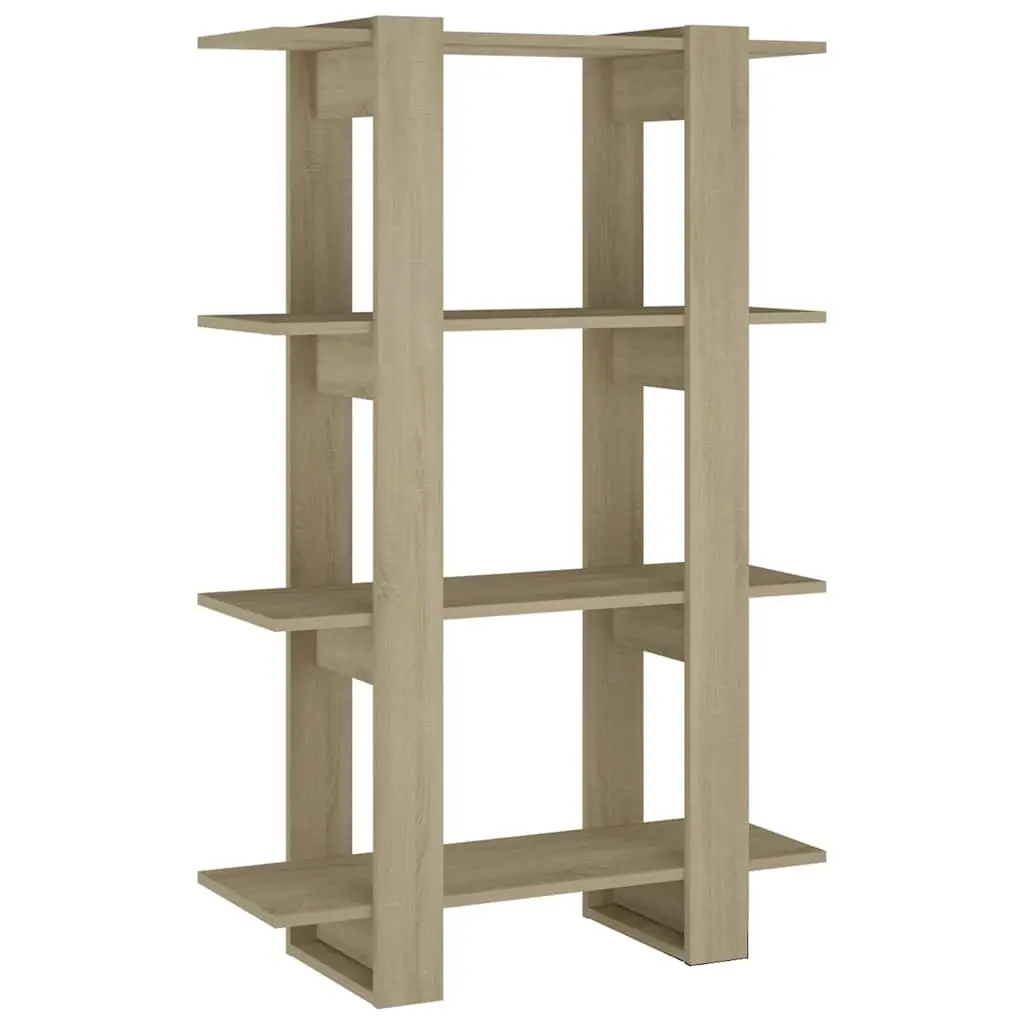 Wooden Book Cabinet Room Divider Bookshelf Storage Organiser Brown Standing