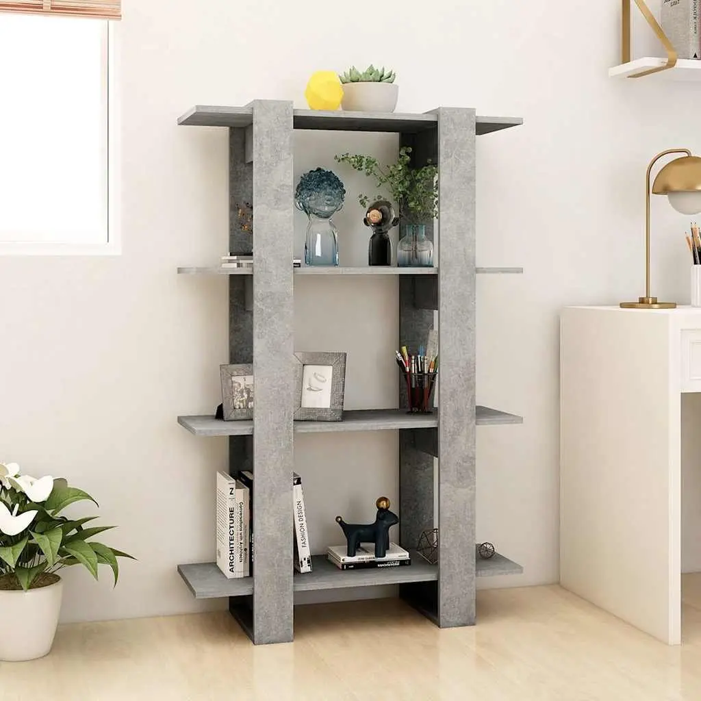 Grey Wooden Shelving Unit for Storage