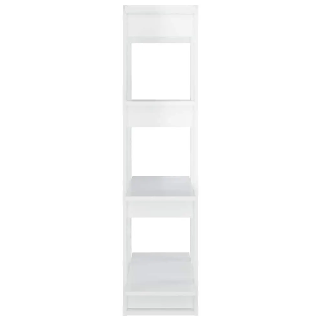 Book Cabinet Room Divider Storage Shelving Unit 80x30x123.5cm High Gloss White