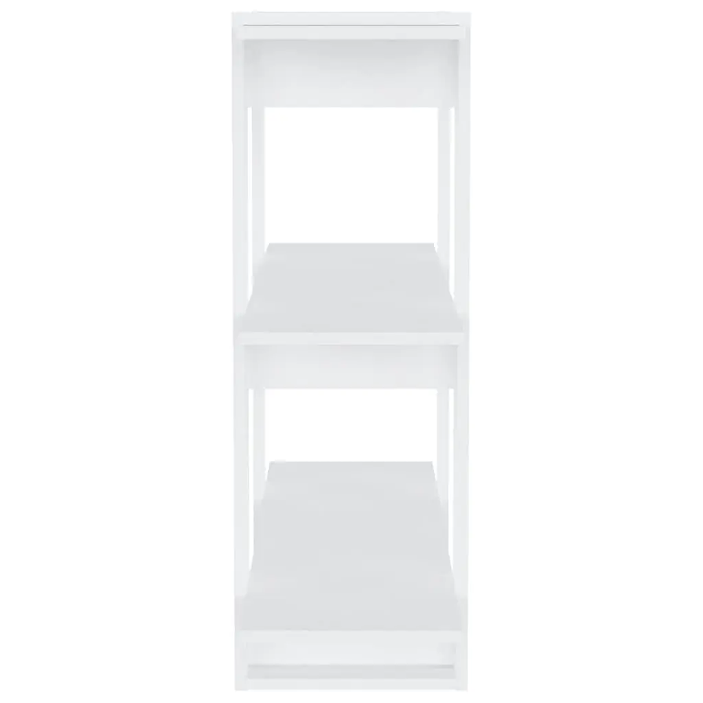 Wooden Book Cabinet Storage Organizer Room Divider 80 x 30 x 87 cm White