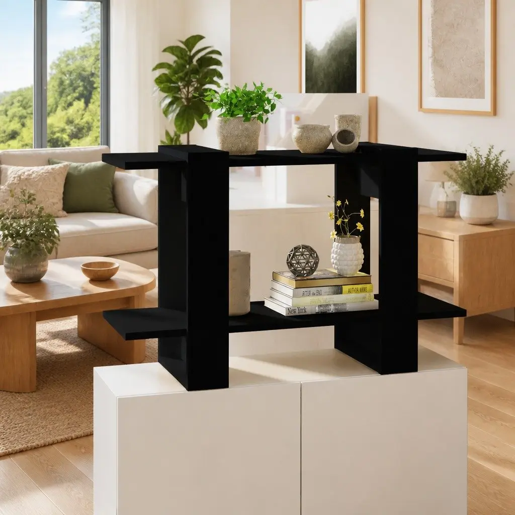 Black Book Cabinet for Storage and Display