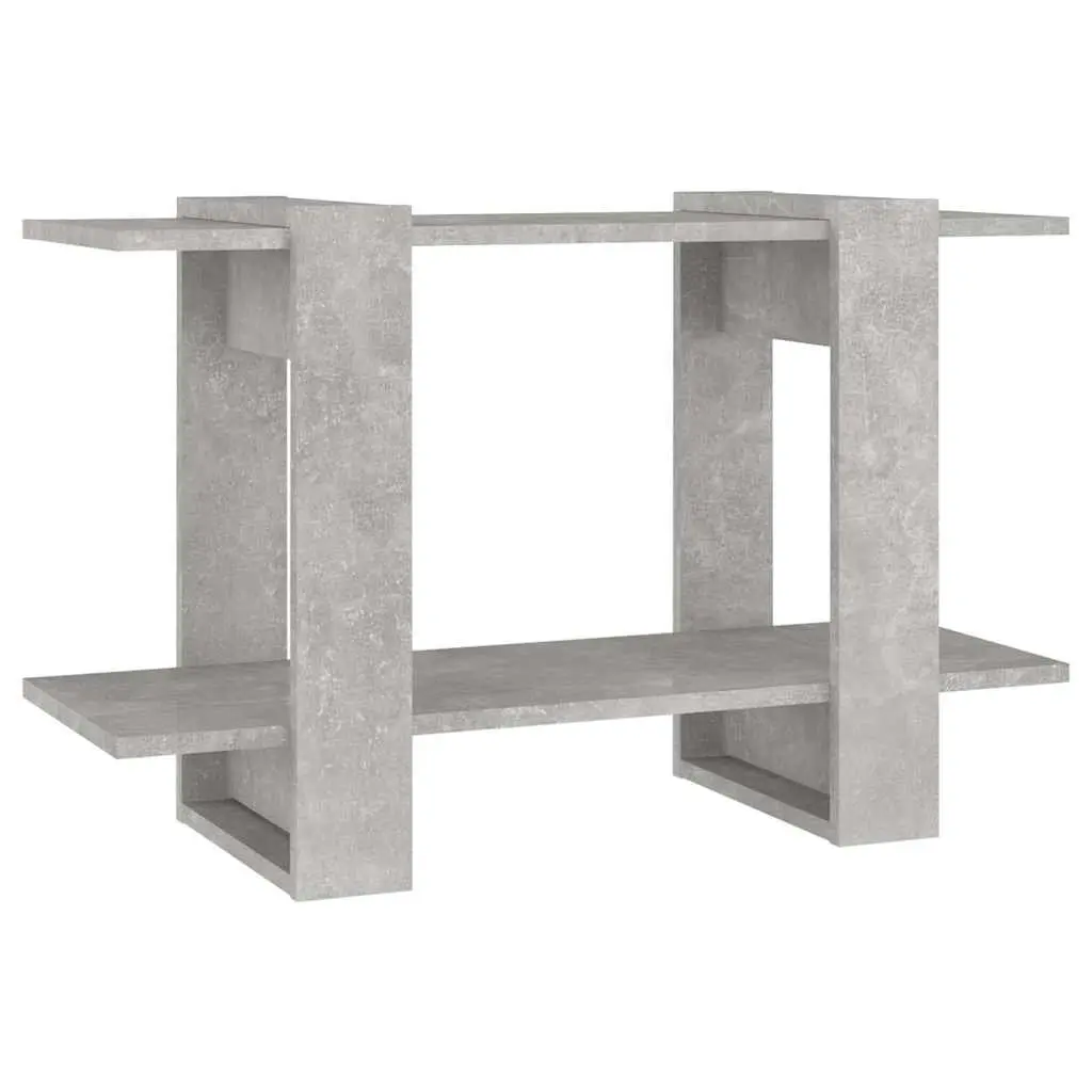 Book Cabinet Room Divider Grey 80x30x51cm Storage Shelf Bookshelf Stand