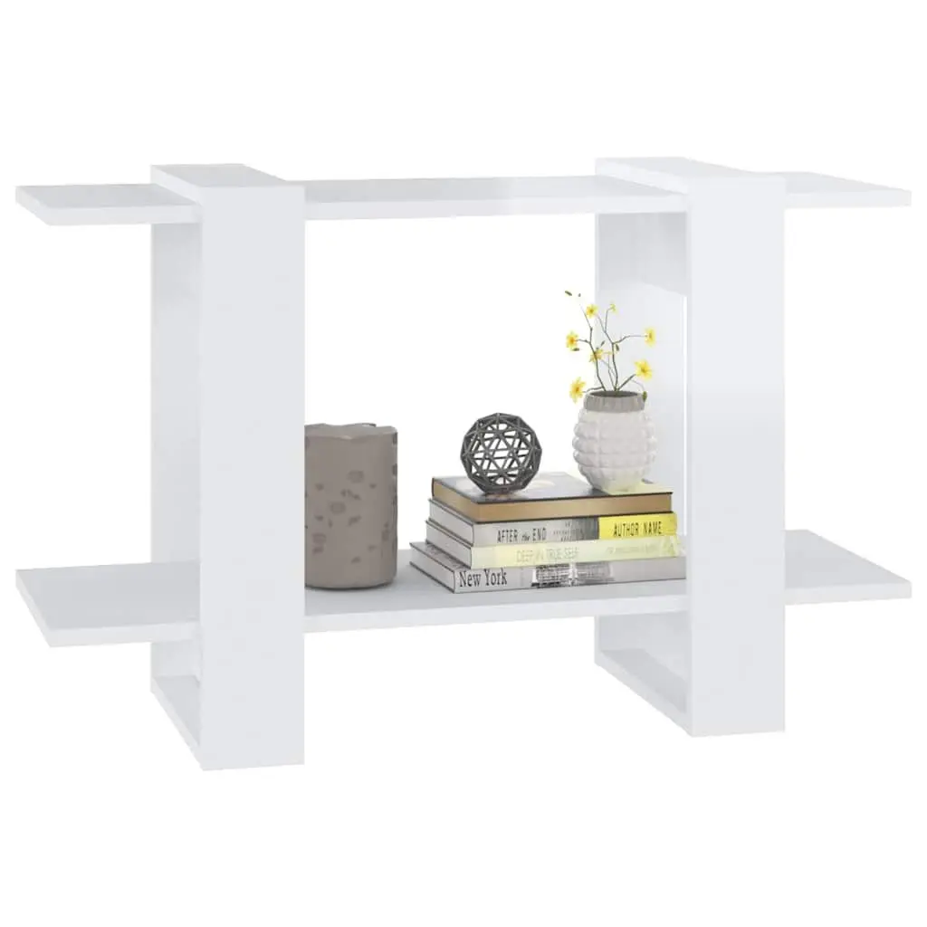 High Gloss White Book Cabinet