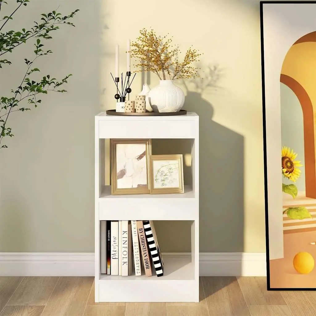 Storage Shelving Unit White Bookcase Room Divider 72cm Height 40x30cm
