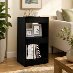Reliable Black Room Divider and Book Cabinet for Storage
