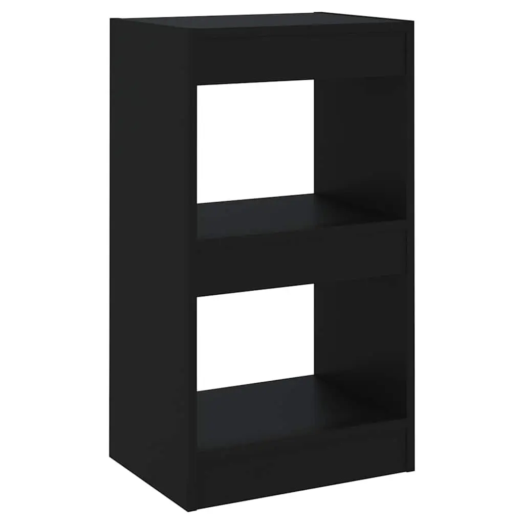 Black Room Divider and Book Cabinet for Storage