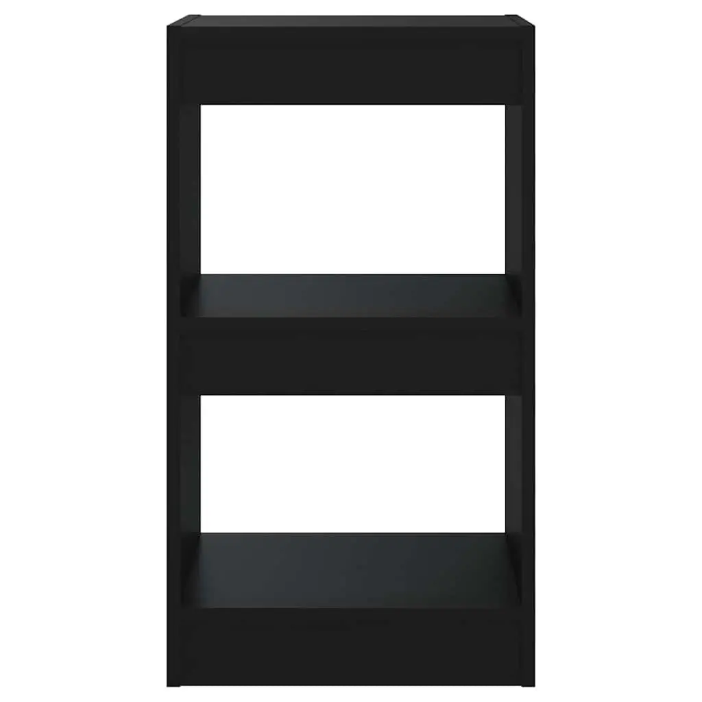 Black Room Divider and Book Cabinet for Storage