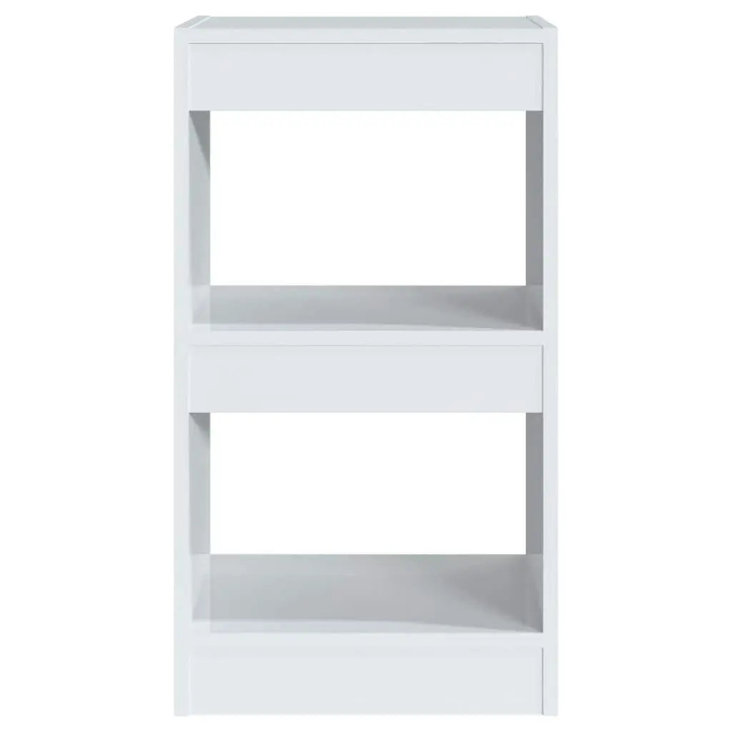 Book Cabinet Room Divider Storage Shelf 40 x 30 x 72 cm High Gloss White