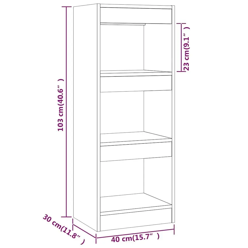 Book Cabinet Room Divider Shelving Unit Brown Wooden Storage Organiser