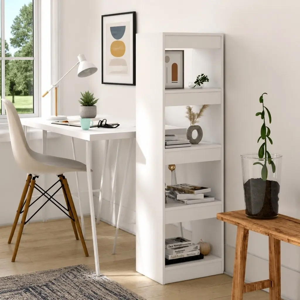 Book Cabinet Storage Organiser 40x30x135cm White