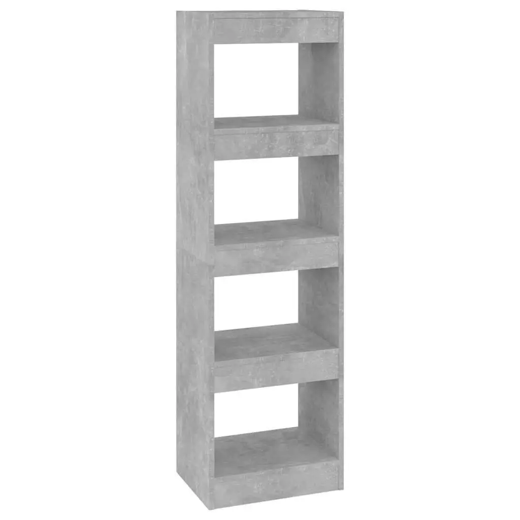Book Cabinet Room Divider Storage Shelf 40 x 30 x 135 cm Grey