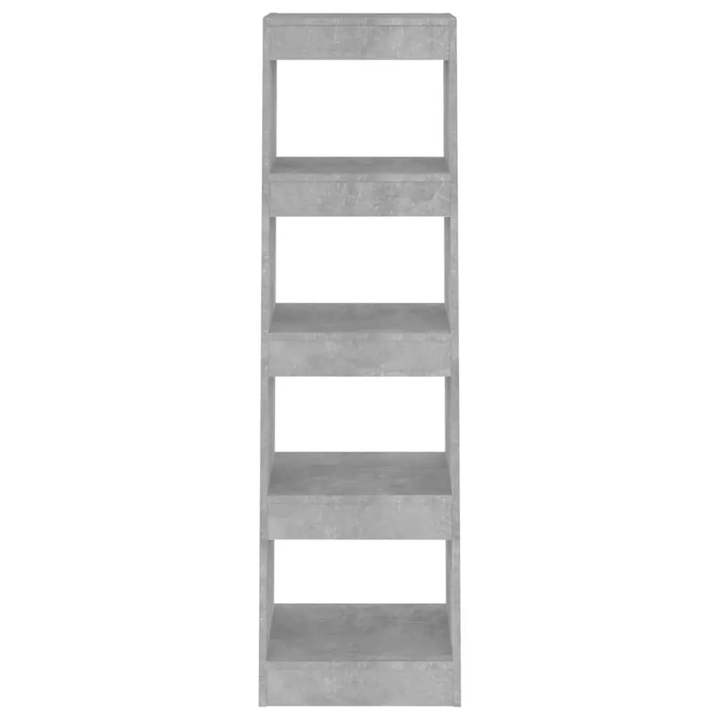 Book Cabinet Room Divider Storage Shelf 40 x 30 x 135 cm Grey