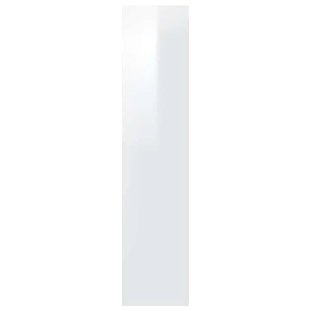 Book Cabinet Room Divider Storage Bookshelf 40x30x135cm White Gloss