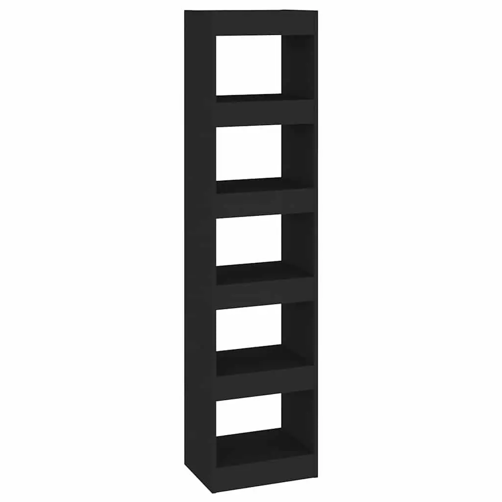 Book Cabinet Room Divider Black Bookshelf Storage Organiser Hallway Living Space