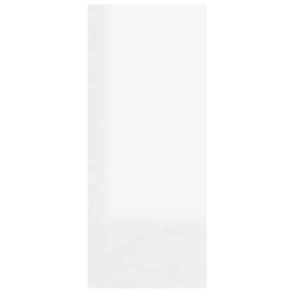 Book Cabinet Room Divider Shelf Storage Organizer 60cm White High Gloss