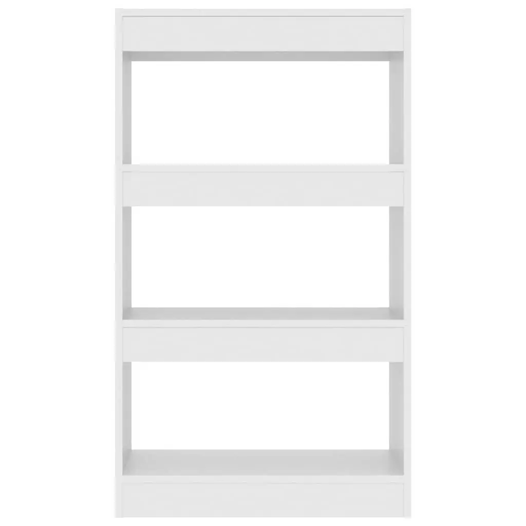 Book Cabinet Room Divider Storage Organiser 60 x 30 x 103 cm White Wooden Shelving Unit