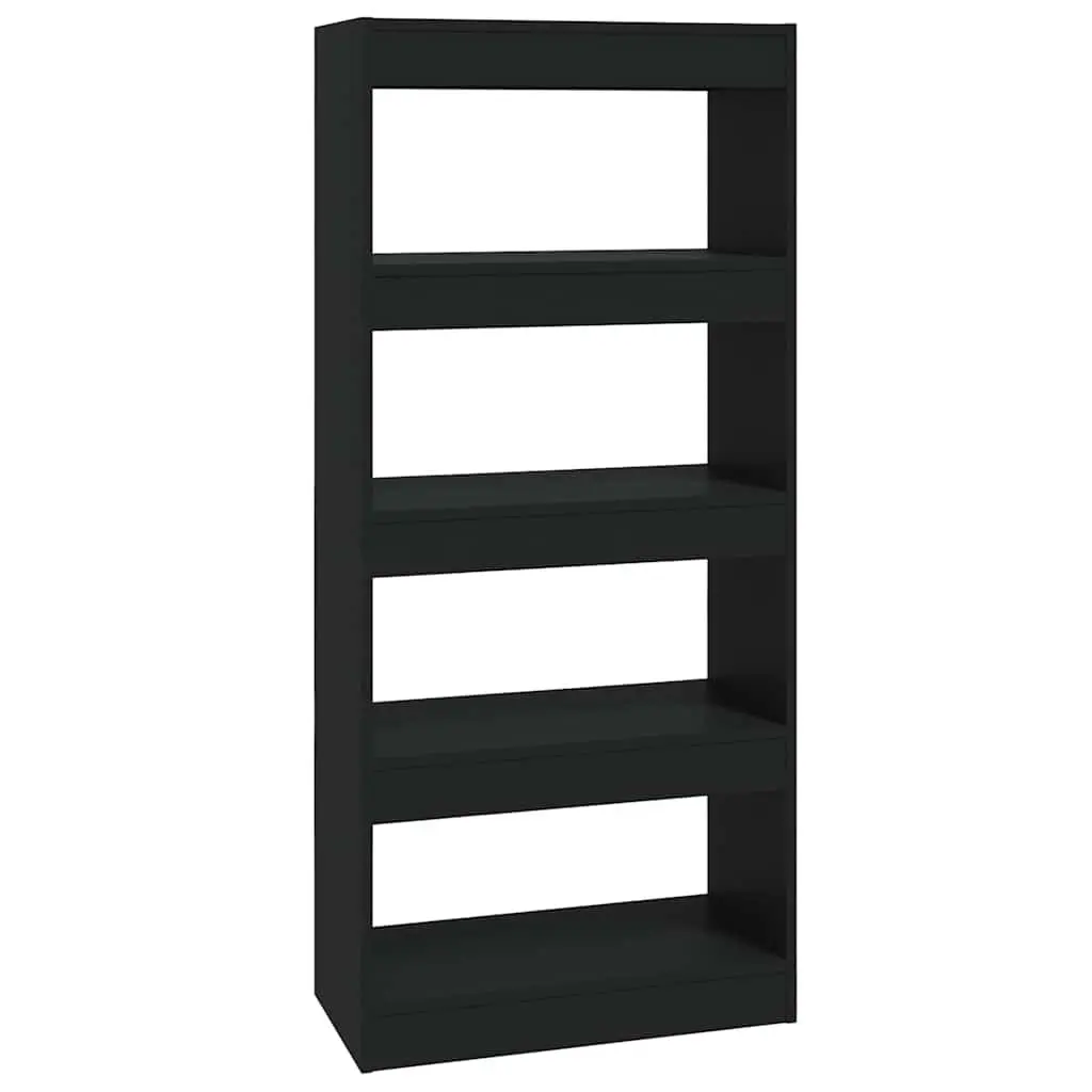 Black Book Cabinet Room Divider Bookshelf 60W x 30D x 135H cm