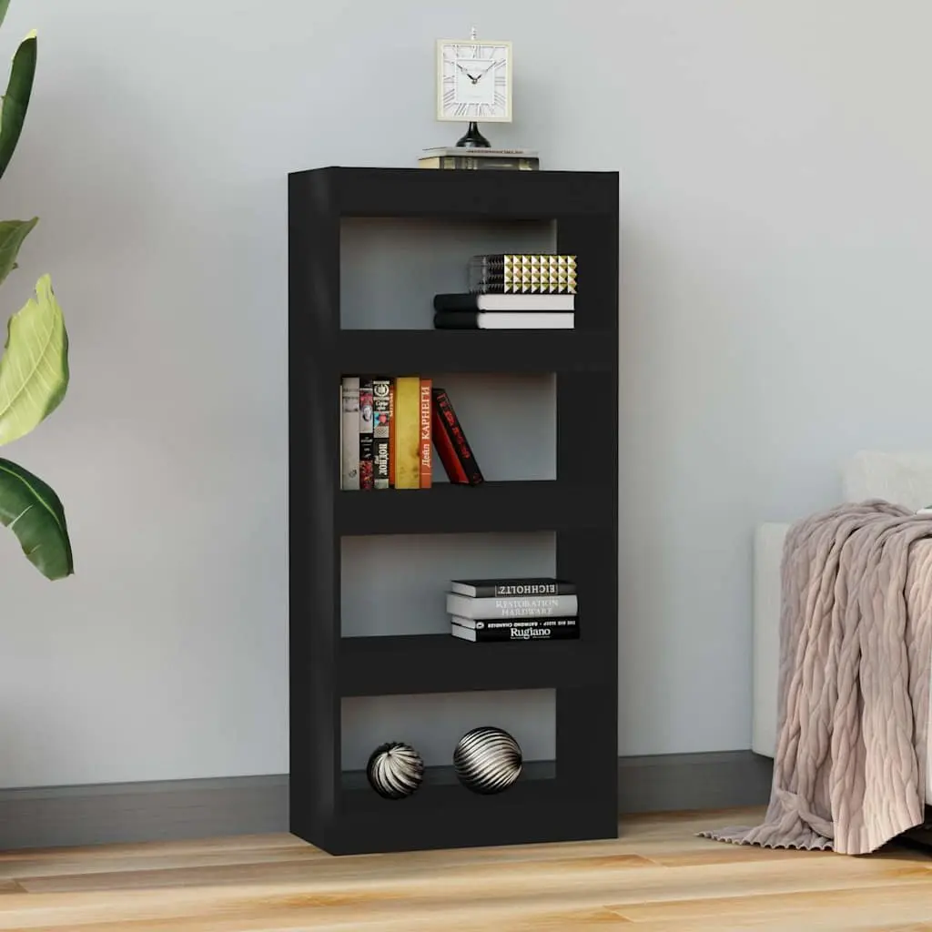 Black Book Cabinet Room Divider Bookshelf 60W x 30D x 135H cm