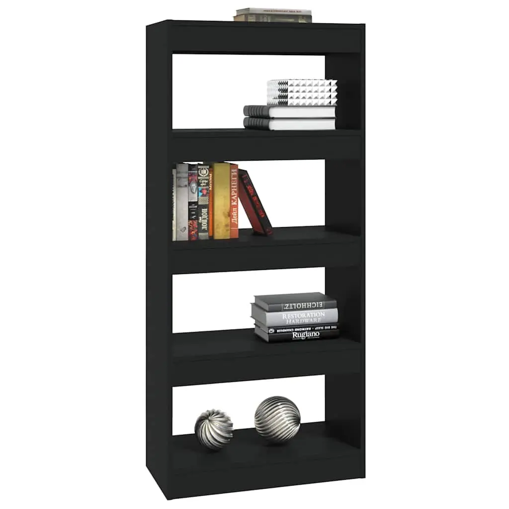 Black Book Cabinet Room Divider Bookshelf 60W x 30D x 135H cm