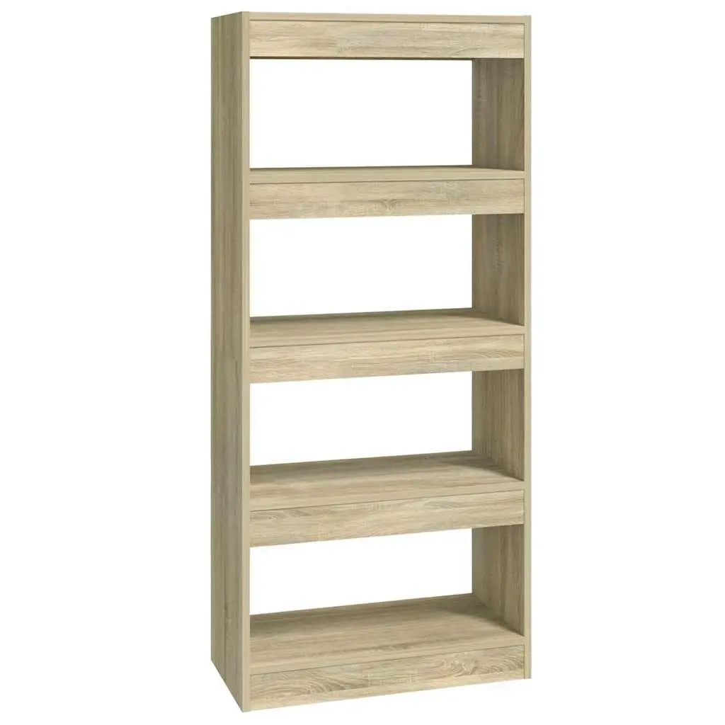 Book Cabinet Room Divider Shelving Unit Storage Organiser Brown Wooden Shelf