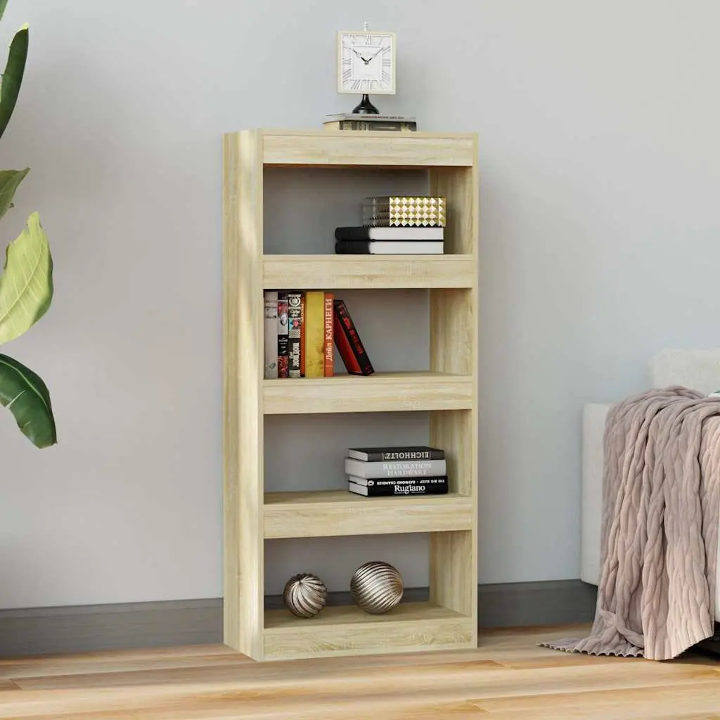 Book Cabinet Room Divider Shelving Unit Storage Organiser Brown Wooden Shelf