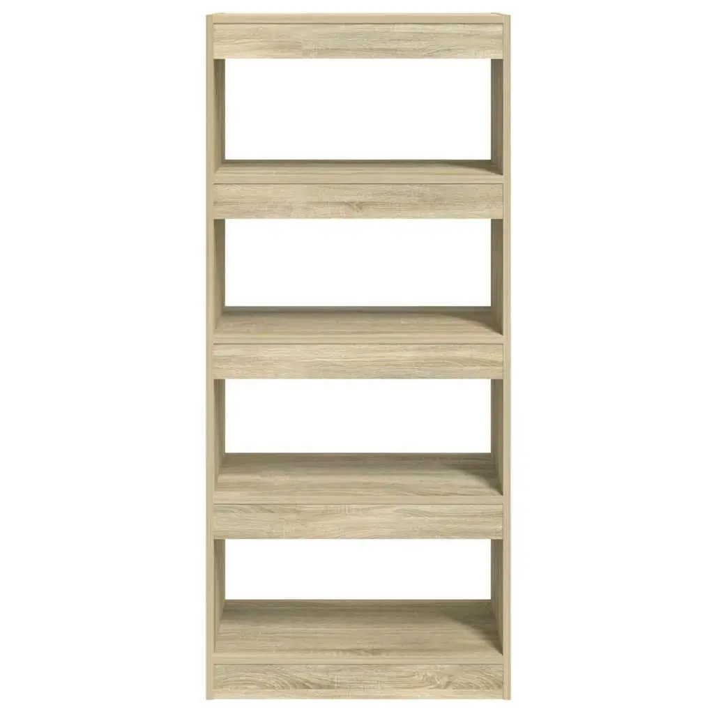 Book Cabinet Room Divider Shelving Unit Storage Organiser Brown Wooden Shelf
