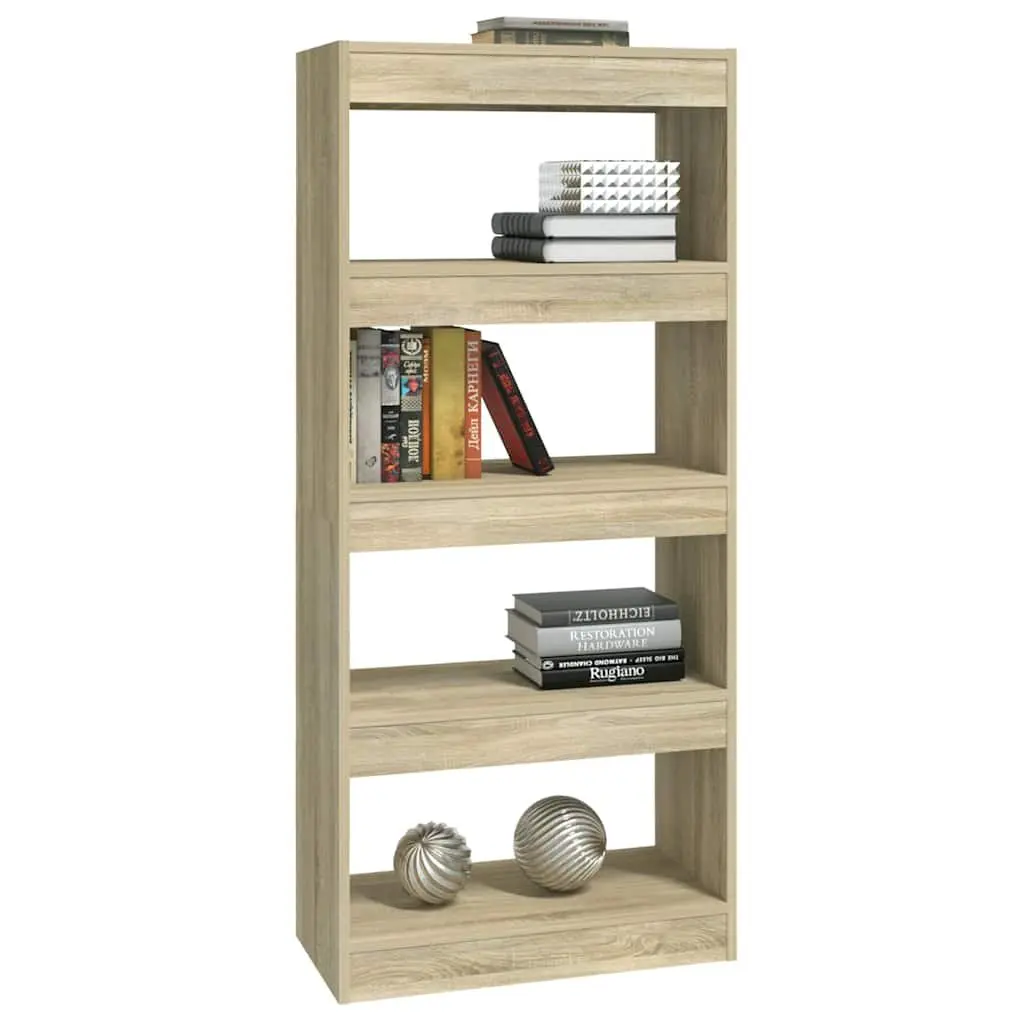Book Cabinet Room Divider Shelving Unit Storage Organiser Brown Wooden Shelf
